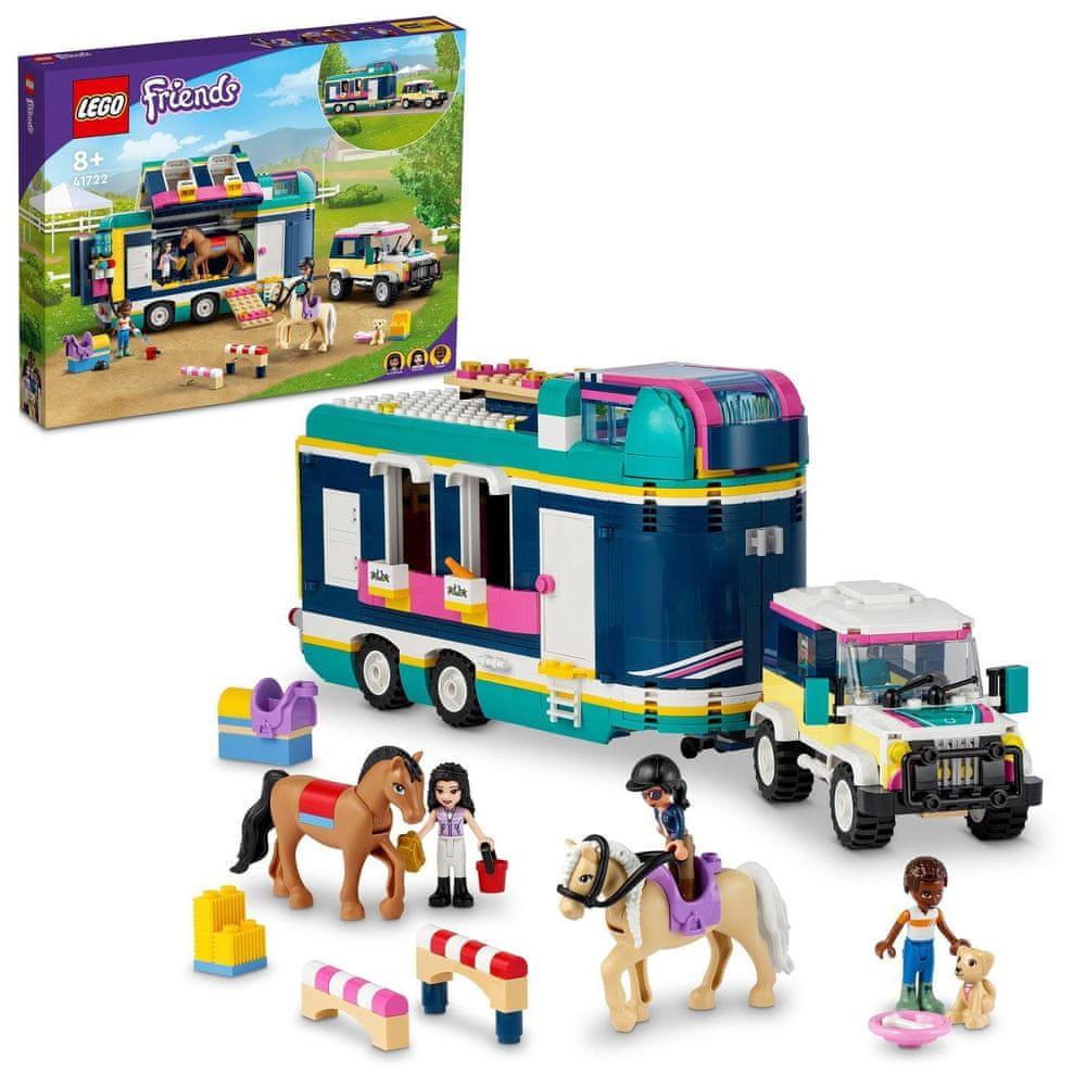 LEGO Friends 41722 Auto s prívesom pre kone